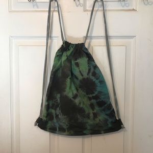 Handmade tie dye string bag